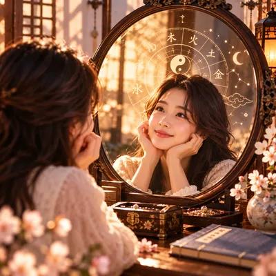 아침 창가에서 차를 들고 하루를 시작하는 사람
